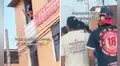 Hincha de la ‘U’ sale por ventana de hostal para alentar a su equipo tras escuchar a la barra: “El club, antes que nada”