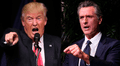 Donald Trump llamó "escoria" al gobernador Gavin Newsom y lo acusó de querer "matar a California"