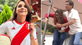Alexandra Hörler sufrió accidente en programa en vivo: sombrilla cayó sobre ella