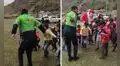 Policía emociona al bailar con niños durante chocolatada: "Lleva en sus venas la raíz del huaylas"
