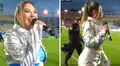 Pamela López fue 'interrumpida' por policía en plena presentación con Christian Domínguez en estadio del Cusco
