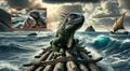 Científicos hallan pruebas de que iguanas cruzaron 8.000 km en balsa hace 30 millones de años: fue la travesía más larga de un animal terrestre