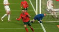 Cristiano Ronaldo se lució con un golazo sin ángulo y puso el 2-1 de Portugal ante Dinamarca