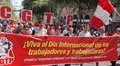 CGTP realizó marcha por el Día del Trabajo y anunció paro nacional para el 15 de junio en defensa de derechos laborales