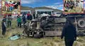 Dos personas fallecieron tras choque entre combi y auto particular en provincia de Lampa, Puno