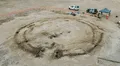 Los arqueólogos creyeron encontrar una pieza de maquinaria agrícola antigua, pero resultó ser una rara llanta de carruaje de la Edad de Hierro