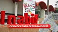 Inabif lanza convocatoria de trabajo para titulados y egresados de secundaria en Lima y regiones con sueldos de hasta S/8.000