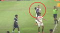 Víctor Guzmán metió fuerte codazo a jugador de Universitario y dejó a Alianza Lima con 10 en el clásico por la Liga 3