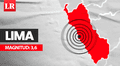 Temblor de magnitud 3,6 remeció Lima hoy, según IGP