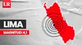 Temblor de magnitud 4,1 se sintió en Lima hoy, según IGP
