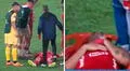 Luis Ramos salió en camilla tras sufrir fuerte golpe y periodista de ESPN tuvo desatinado comentario: "Game over para él"