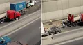 Accidente de tráiler provoca cierre de vía y gran congestión cerca del mercado Huamantanga en Puente Piedra