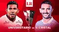 EN DIRECTO - Universitario vs Sporting Cristal vía GOLPERÚ online: alineaciones probables y dónde juegan HOY