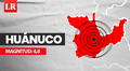 Temblor de magnitud 4,8 remeció Huánuco hoy, según IGP
