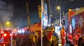 Reportan fuerte incendio en una quinta en el Callao: fuego consume viviendas de varias familias