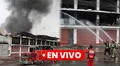Incendio código 3 en Villa El Salvador EN VIVO: últimas noticias sobre el voraz siniestro que consume fábrica de colchones