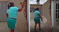 Mujer rompió pared de su vecina porque señala que tapa su reja y caso genera polémica en redes