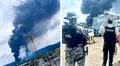 Las impactantes imágenes y videos del momento de la fuerte explosión en la refinería Esmeraldas, la más grande de Ecuador