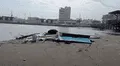 Chiclayo: fuertes oleajes destruyen parte de muelle de Puerto Eten