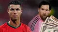 Mientras Messi goza de una importante fortuna, Cristiano Ronaldo lo destrona y entra a ranking histórico