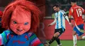 La espeluznante cábala de Argentina que se usó contra Chile: Messi y De Paul acompañados de un muñeco de Chucky
