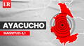 Temblor de magnitud 4,1 remeció Ayacucho hoy, según IGP
