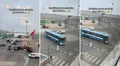 Pasajero graba bus similar a 'Los Chinos' en el nuevo aeropuerto Jorge Chávez y redes bromean: "Te llevan hasta el avión y rápido"