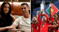 Emotiva celebración de Cristiano Ronaldo y Georgina tras ganar la UEFA Nations League