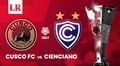 [L1 Max, En Vivo] Ver Cienciano vs Cusco FC HOY por la fecha 16 del Torneo Apertura 2025