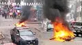 Vecinos de El Agustino, cansados de la delincuencia, queman moto de presuntos ladrones: "Decían '¡Chápenlos!' y salieron corriendo"