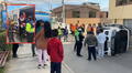 Escolares se salvan de morir luego de que auto "colectivero" se volcara contra cisterna en Arequipa