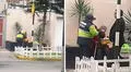 Captan a sereno de Lima peinando a adulta mayor que vendía dulces en la calle y usuarios la felicitan: “Hermoso gesto”