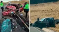 Un fallecido y un herido deja choque frontal entre auto y camioneta en vía Muñani–Azángaro