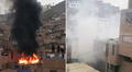 Fuerte incendio afectó vivienda en Puente Piedra: cuatro unidades de bomberos atendieron el siniestro
