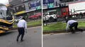 Chofer de bus desata risas al intentar atrapar un cuy en plena pista: "Se cayó la encomienda"