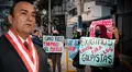 Ciudadanos protestan frente a la sede de la Junta Nacional de Justicia: "Gino Rios, el pueblo te repudia"