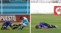 Jugador de Deportivo Garcilaso sufrió aparatoso golpe en la cabeza contra el piso y quedó desmayado: tuvo que ser llevado a un hospital