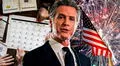 Días festivos en California: fechas completas que no serán laborables entre julio y diciembre 2025, al mando de Gavin Newsom
