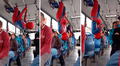 Hombre Araña sorprende a pasajeros tras colgarse de bus y bailar de cabeza: "Spider-Man lejos del paradero"