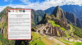 Machu Picchu en crisis: gremios advierten sobre caos en la gestión y riesgo para el patrimonio mundial