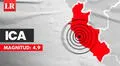 Temblor de magnitud 4,9 se sintió en Ica hoy, según IGP