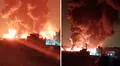 Enorme incendio consume fábrica de plásticos en Lomas de Carabayllo: más de 10 unidades de bomberos en la emergencia