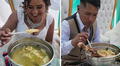 Matrimonio huancavelicano sorprende con gigantesco caldo, pero usuarios dicen: "La cuchara es una ofensa"