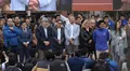 El curioso momento que vivió Norma Yarrow junto a Rafael López Aliaga durante presentación de trenes