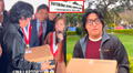 Premian a ‘Gusano Legendario’ de la UNMSM con una laptop durante almuerzo especial por Fiestas Patrias: “Valió acampar una semana”
