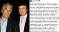 Trump demanda a WSJ por publicar una carta subida de tono que el presidente de EEUU habría escrito a Jeffrey Epstein