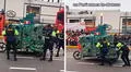 Mototaxi se malogra en pleno desfile por Fiestas Patrias en Independencia y es empujado por serenos: “No, la policía”