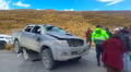 Una persona fallecida y otra herida deja volcadura de camioneta en Puno