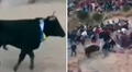 Enorme toro escapa de ruedo tras saltar muro y embiste a mujer en tribuna en Apurímac: reportan 3 heridos