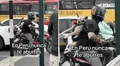 Joven conduce su moto con su perro en la espalda en plena avenida: ''Un padre responsable''
